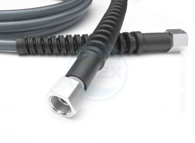 Nagynyomású HP tömlő 4m, önkiszolgáló mosóhoz, ultrakönnyű, szürke