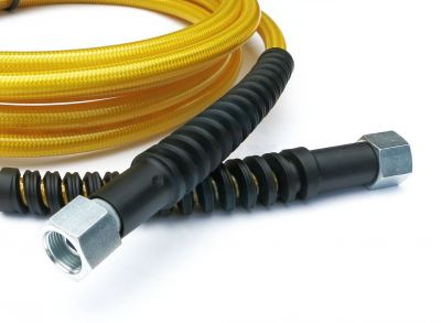 Nagynyomású HP tömlő 4m, önkiszolgáló mosóhoz, ultrakönnyű, sárga
