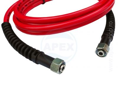 Nagynyomású HP tömlő 4m, Ehrle önkiszolgáló mosóhoz, ultrakönnyű, piros